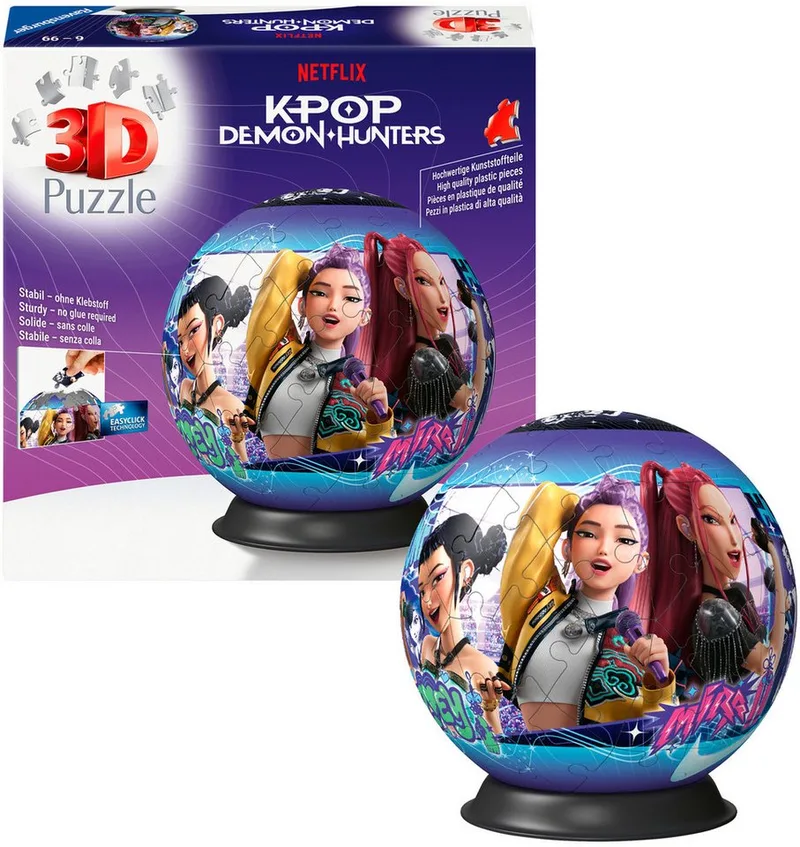 Puzzleball K-Pop Demon Hunters, 72 Puzzleteile, Made in Europe from Ravensburger, Multicolour edition – box 4 of 5