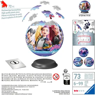 Puzzleball K-Pop Demon Hunters, 72 Puzzleteile, Made in Europe from Ravensburger, Multicolour edition – box 2 of 5