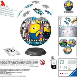 Puzzleball Minions 3, 72 Puzzleteile, Made in Europe from Ravensburger, Multicolour edition – box 2 of 5