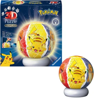 Puzzleball Nachtlicht Pokémon, 72 Puzzleteile, beleuchtet from Ravensburger, Multicolour edition – box 1 of 4