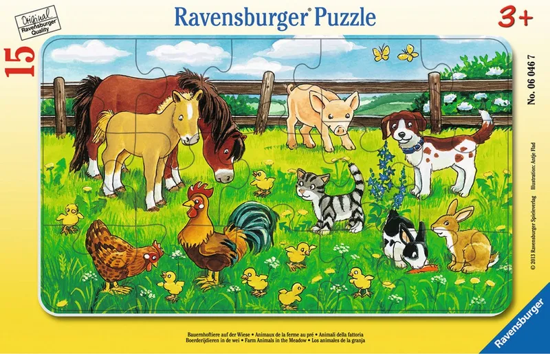 Ravensburger 00.006.046 Legpuzzel 15 stuk(s) Boerderij van Ravensburger – doos