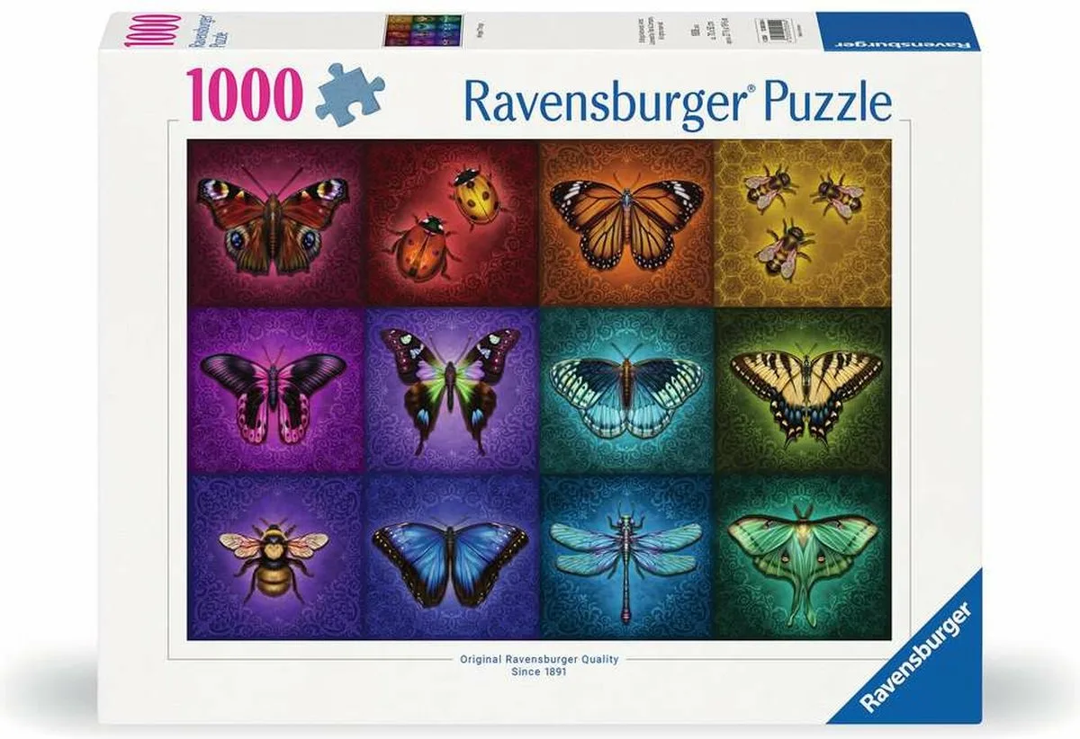 Ravensburger 12000554 puzzel Legpuzzel 1000 stuk(s) Insecten van Ravensburger, editie Meerkleurig – doos