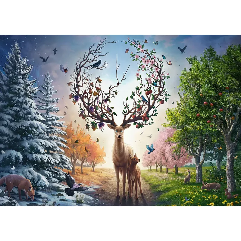 Ravensburger – 12001088 – Legpuzzel – 1000 stukjes – 50e editie van Ravensburger, editie Groen – doos 3 van 3