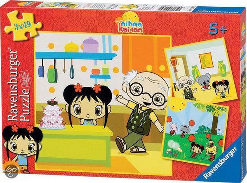Ravensburger 3-in-1 Puzzel - Ni Hao Kai-Lan van Ravensburger, editie Nee – doos