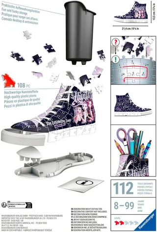 Ravensburger 3D-Puzzle Sneaker K-Pop Demon Hunters, 108 Puzzleteile, Made in Europe from Ravensburger, Multicolour edition – box 2 of 5