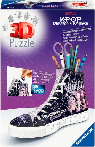 Ravensburger 3D-Puzzle Sneaker K-Pop Demon Hunters, 108 Puzzleteile, Made in Europe from Ravensburger, Multicolour edition – box 1 of 5