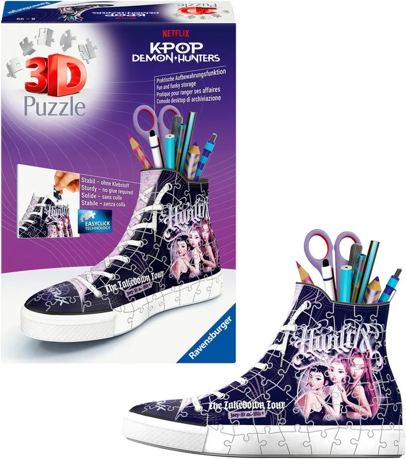 Ravensburger 3D-Puzzle Sneaker K-Pop Demon Hunters, 108 Puzzleteile, Made in Europe from Ravensburger, Multicolour edition – box 4 of 5