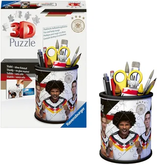 Ravensburger 3D-Puzzle Stiftehalter DFB, 54 Puzzleteile, Made in Europe de Ravensburger, édition Multicolore – boîte 1 sur 3