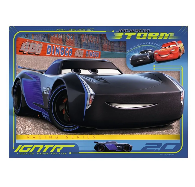 Ravensburgerpuzzel Disney Cars 3 Let's race! - 12+16+20+24 stukjes from Ravensburger, Multicolour edition – box 4 of 5