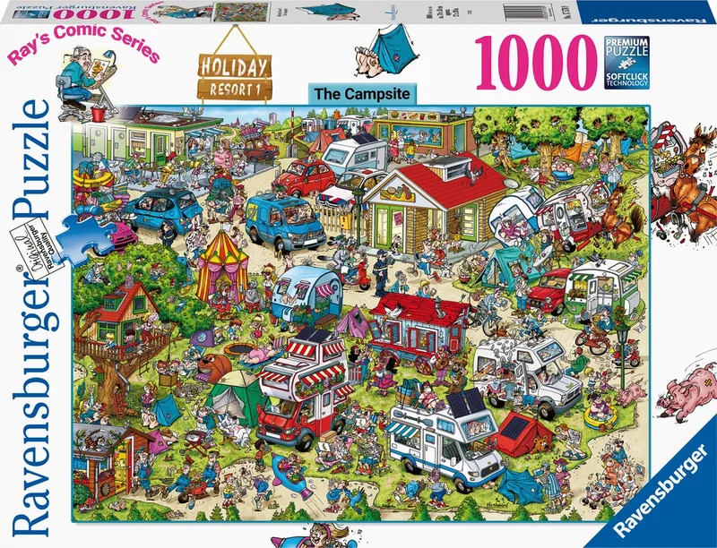 Ray's Comic Series - Holiday Resort 1: The Campsite - Legpuzzel 1000 stukjes from Ravensburger, Multicolour edition – box