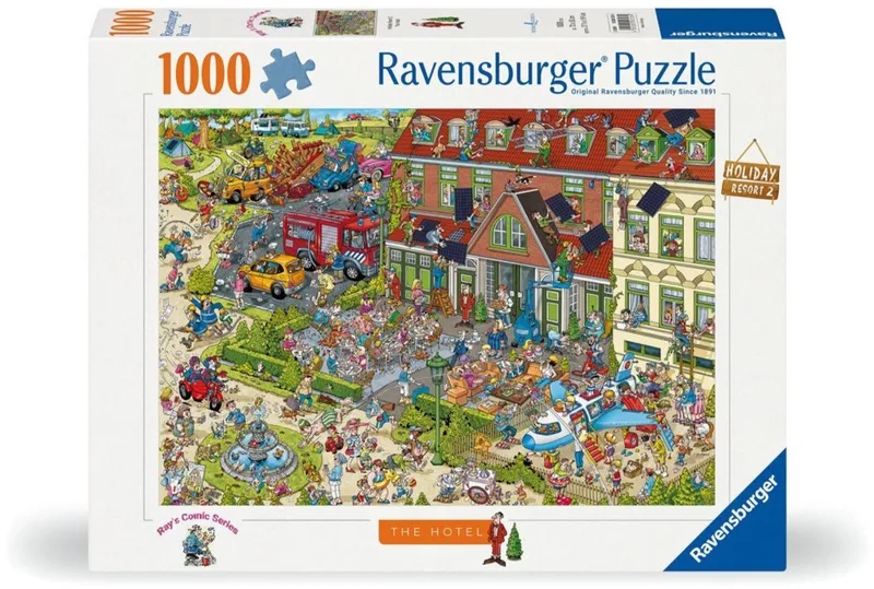 Ray's Comic Series Holiday Resort 2 - The Hotel - Legpuzzel - 1000 stukjes from Ravensburger, Multicolour edition – box 1 of 2