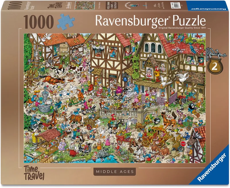 Ray's Comic Series - Time Travel 2 - Middle Ages - 1000 stukjes Legpuzzel from Ravensburger, Multicolour edition – box