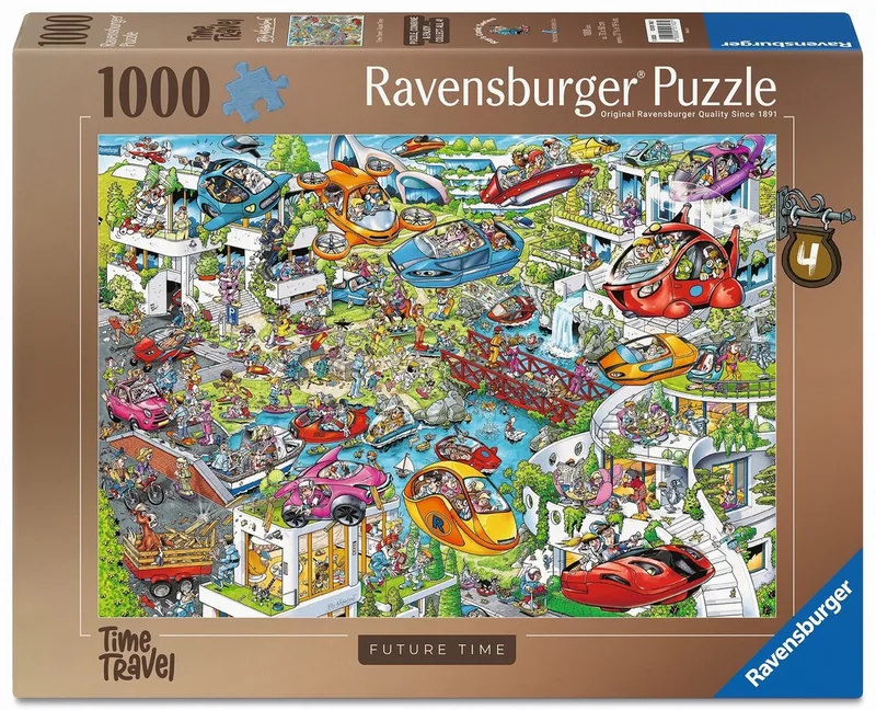 Ray's Comic Series: Time Travel 4 – Future Time – Cartoon Legpuzzel – 1000 Stukjes from Ravensburger, Multicolour edition – box