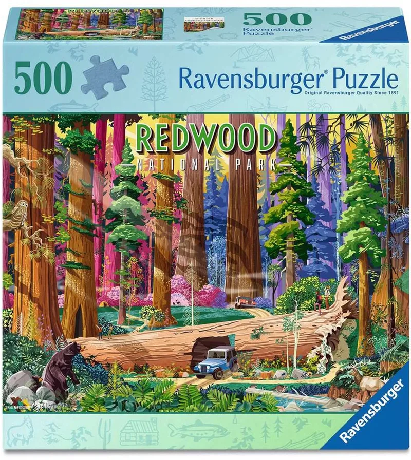 Redwood National Park – Legpuzzel – 500 Stukjes van Ravensburger, editie Meerkleurig – doos