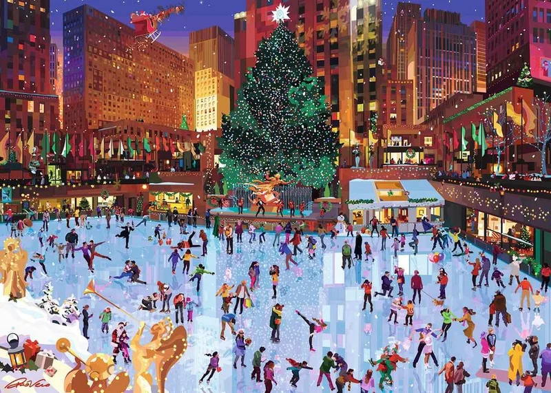 Rockefeller Center Vreugde - Legpuzzel - 1000 stukjes van Ravensburger, editie Meerkleurig – doos