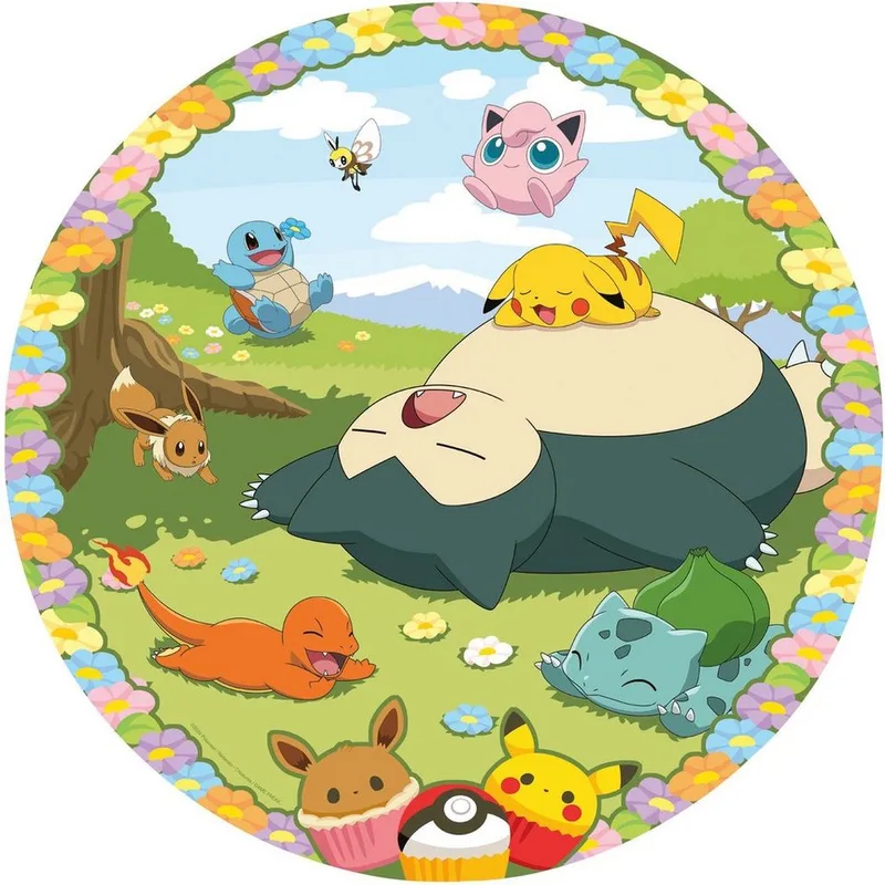 Round puzzle Pokémon - Ronde Legpuzzel - 500 stukjes från Ravensburger, utgåva Flerfärgad – kartong 2 av 2