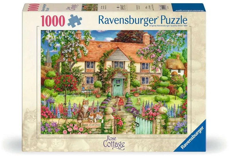Rozenhuisje - 1000 stukjes van Ravensburger, editie Meerkleurig – doos