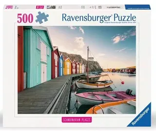 Scandinavian Places: Boathouses in Smogen, Sweden (500) von Ravensburger – Schachtel 1 von 2