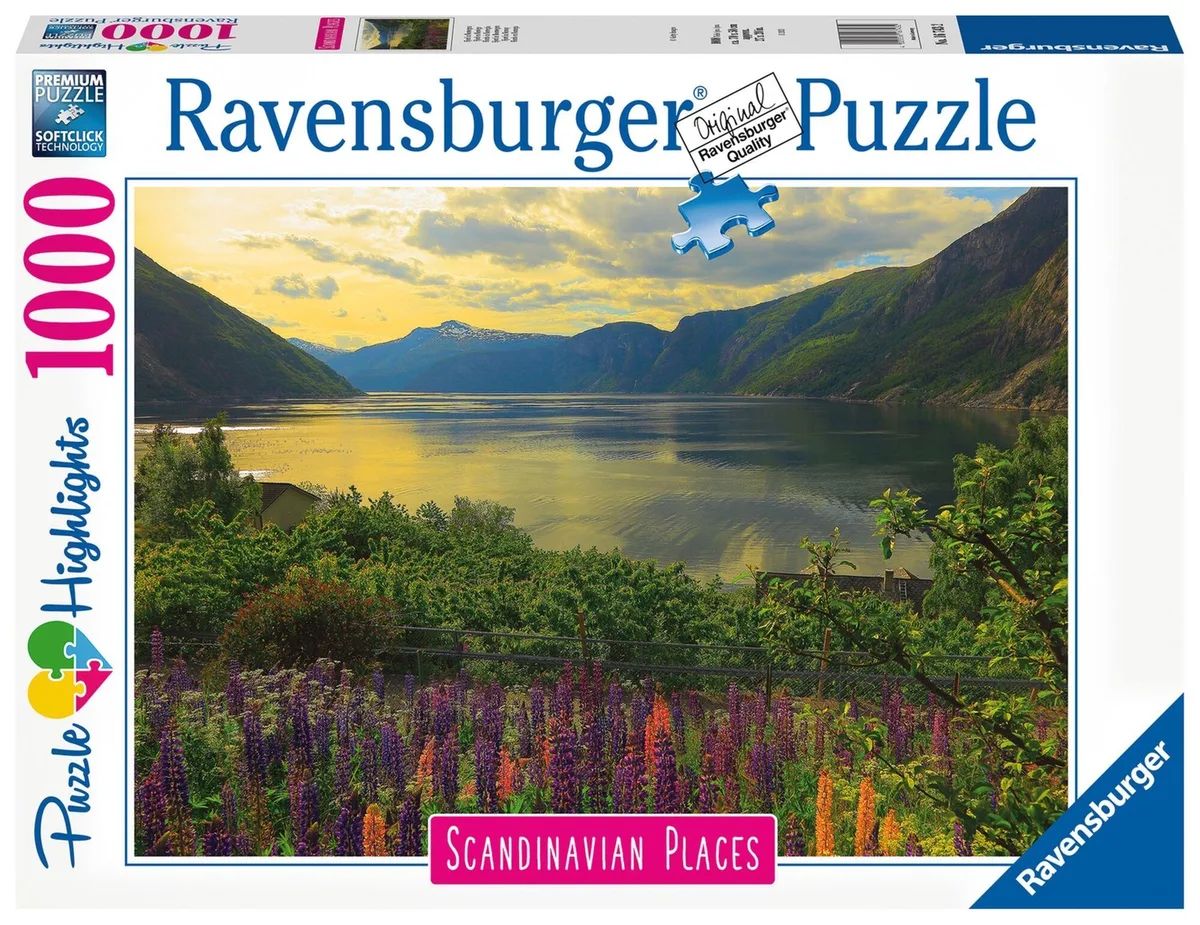 Scandinavian Places: Fjord in Noorwegen (1000 Stukjes) de Ravensburger – boîte