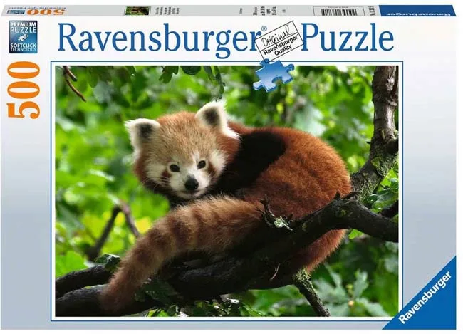 Schattige rode panda (500) van Ravensburger – doos
