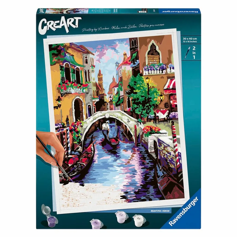 schilderen op nummer set - Venetië kunst canvas volwassenen. from Ravensburger, Multicolour edition – box