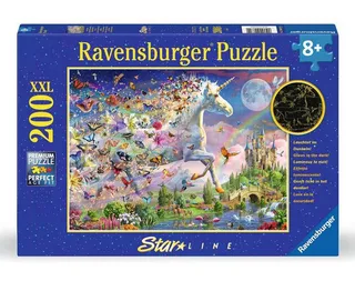 Schitterende eenhoorn met vlinders (200) de Ravensburger – boîte 1 sur 2