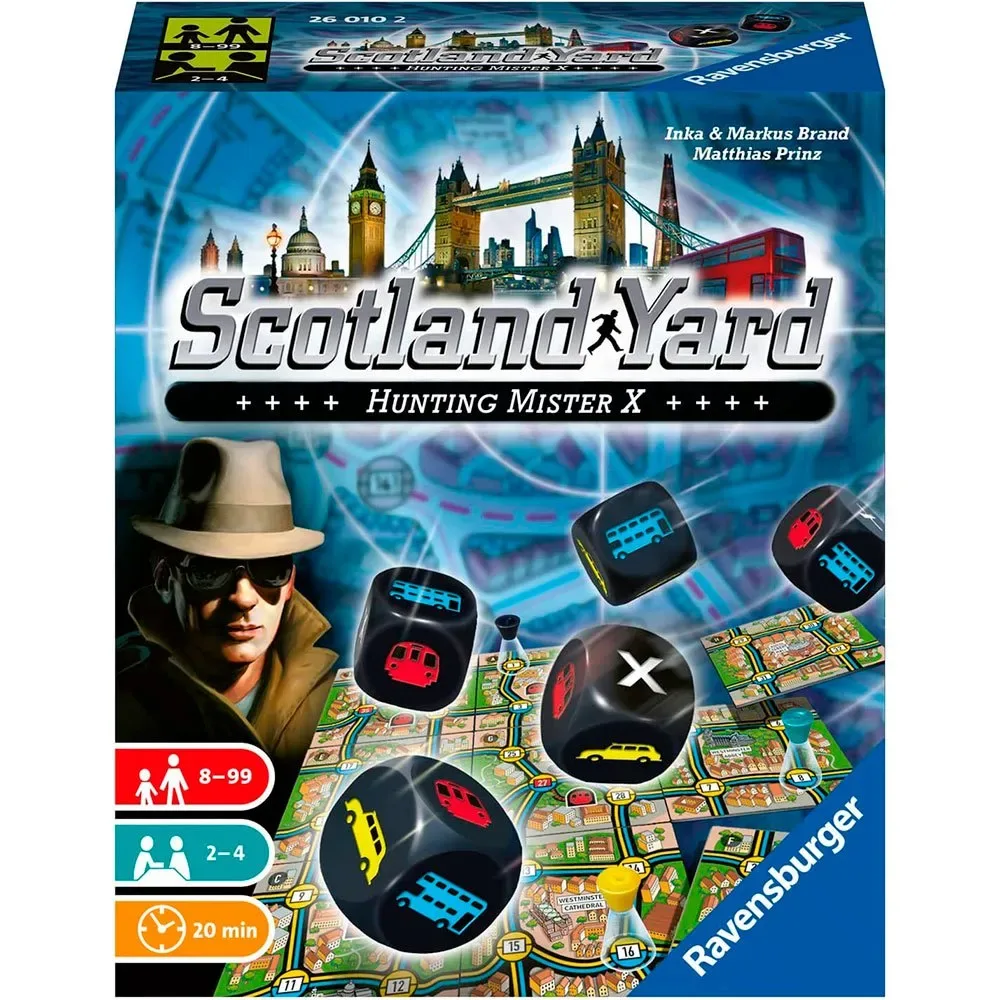 Scotland Yard Dobbelspel van Ravensburger – doos