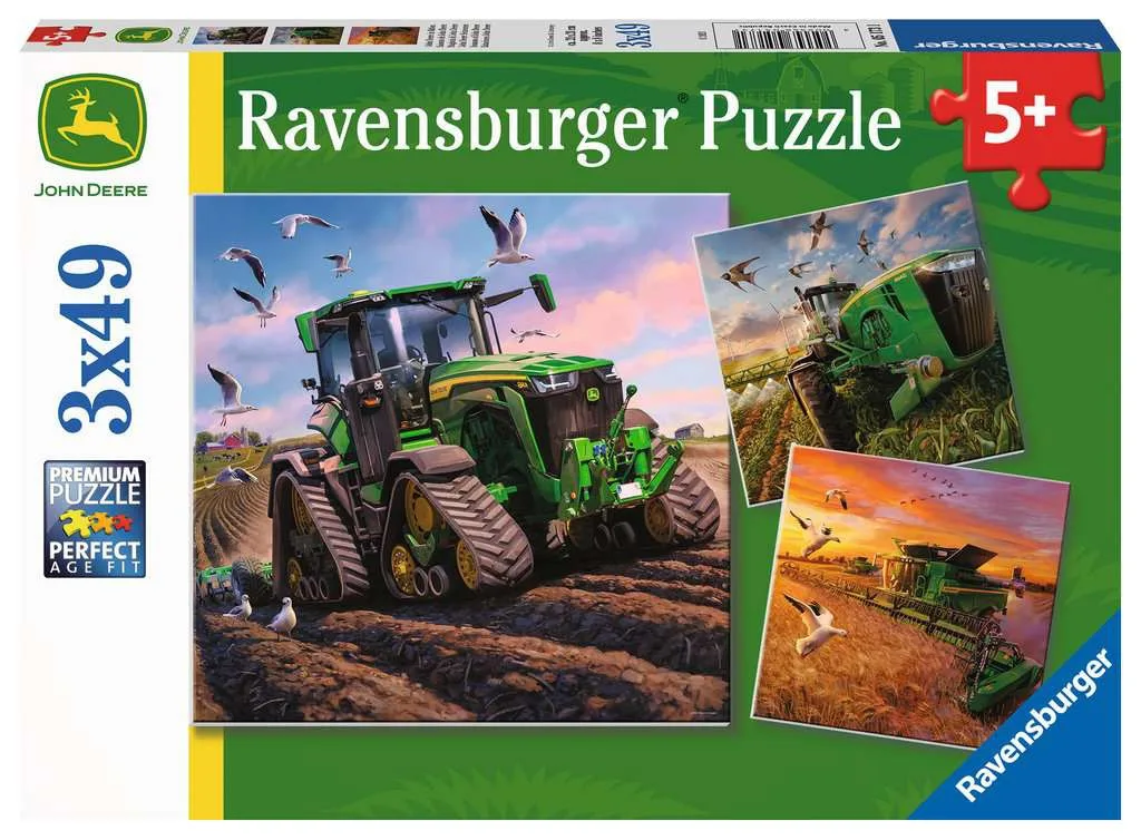 Seasons of John Deere (3 x 49 Stukjes) fra Ravensburger – æske
