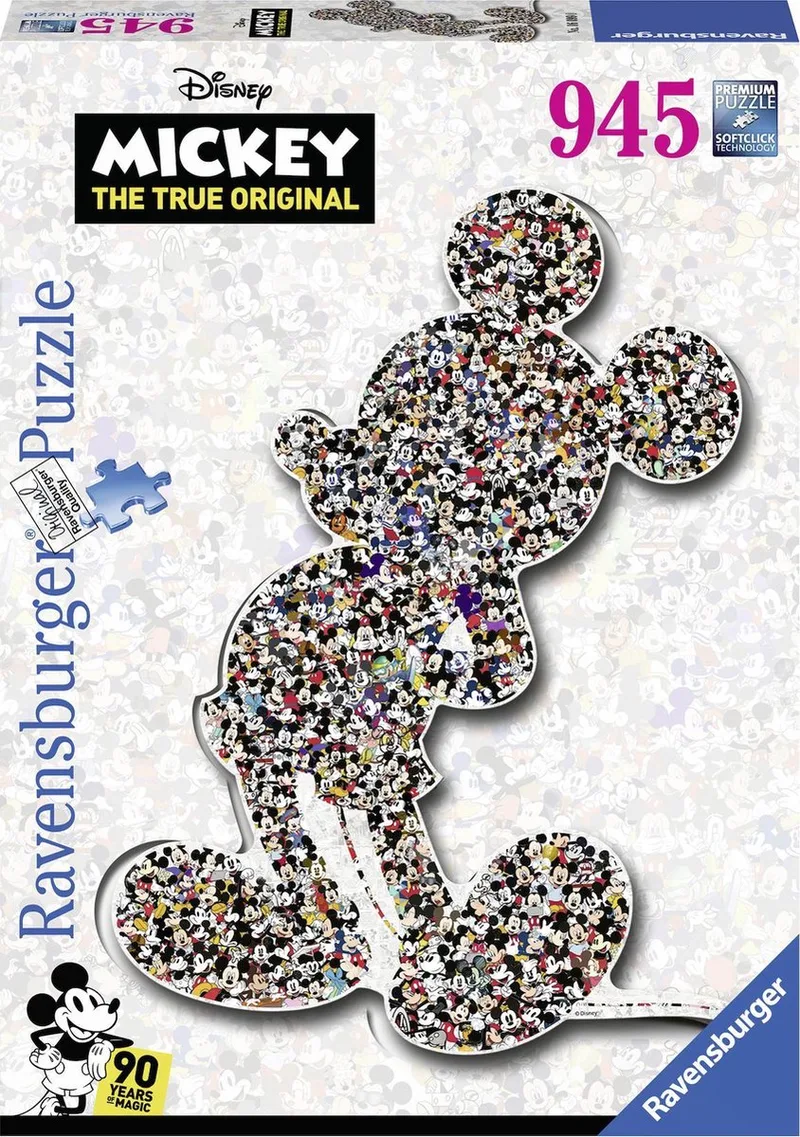 Shaped Birthday Mickey - Legpuzzel - 945 stukjes van Ravensburger, editie Meerkleurig – doos