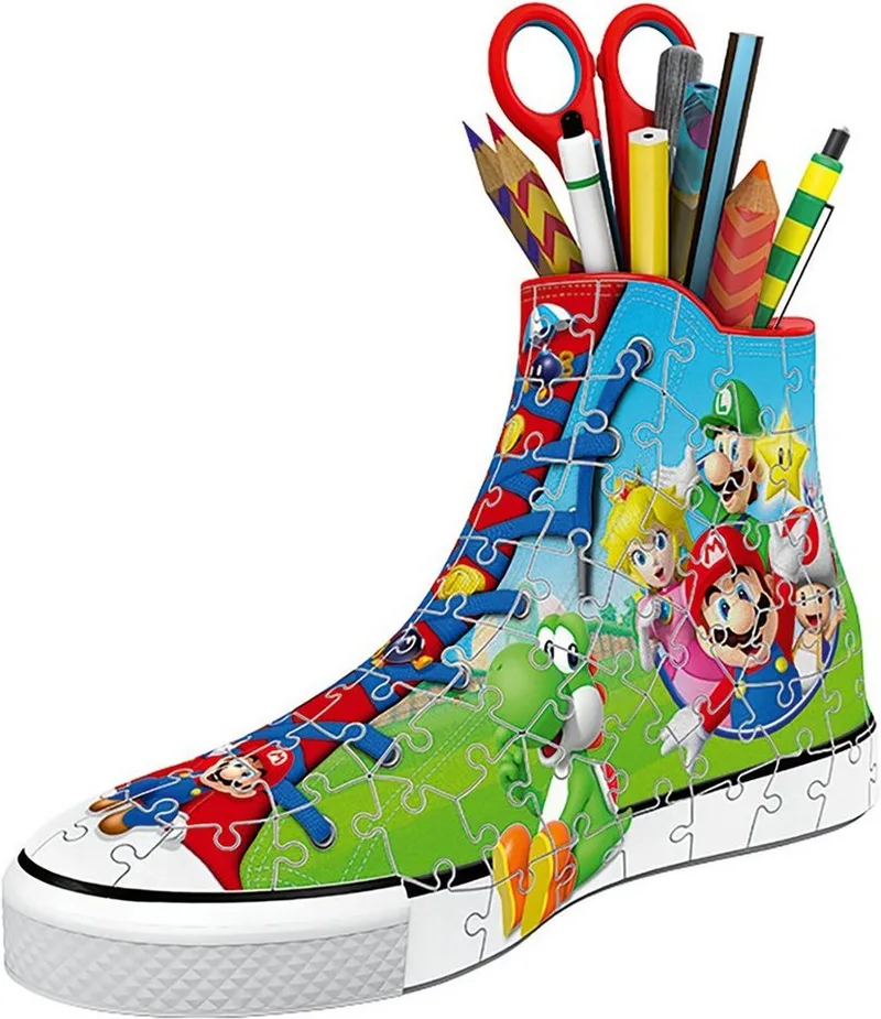 Sneaker - 3D puzzel - 108 stukjes van Ravensburger, editie Super Mario – doos 4 van 4