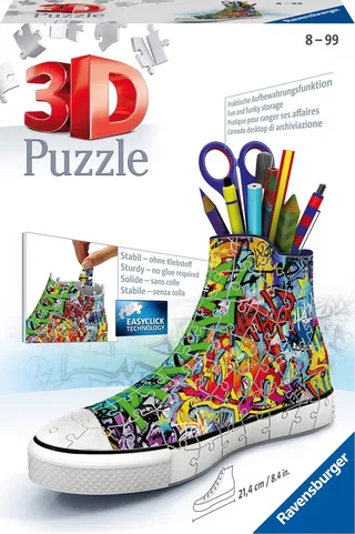 Sneaker Grafitti Print- 3D puzzel - 108 stukjes von Ravensburger, Ausgabe Graffiti – Schachtel 1 von 2