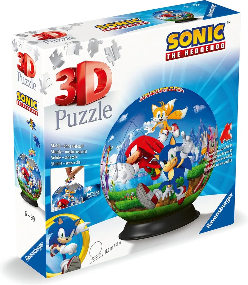 Sonic The Hedgehog - 3D Puzzel van Ravensburger, editie Meerkleurig – doos