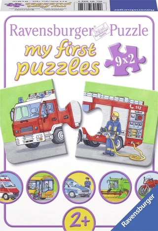 Speciale voertuigen- My First puzzles -9x2 stukjes - kinderpuzzel from Ravensburger, Multicolour edition – box 1 of 3