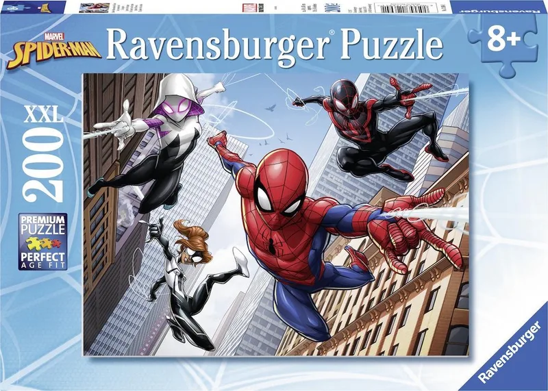 Spiderman de kracht van de spin - legpuzzel - 200 stukjes van Ravensburger, editie Meerkleurig – doos