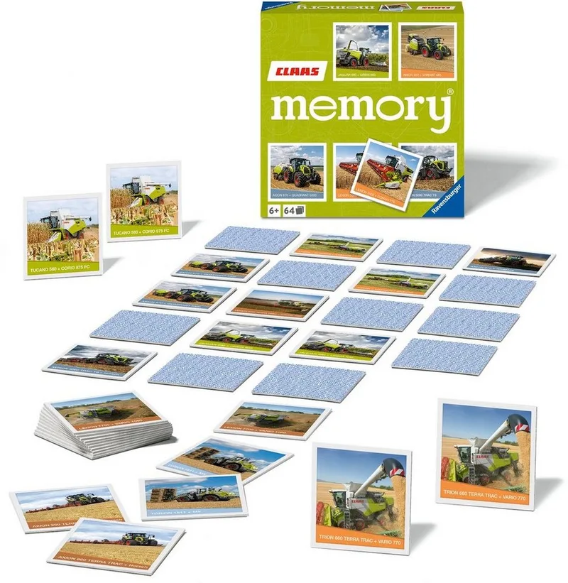 Spiel CLAAS memory®, Merkspiel, Made in Europe from Ravensburger, Bunt edition – box