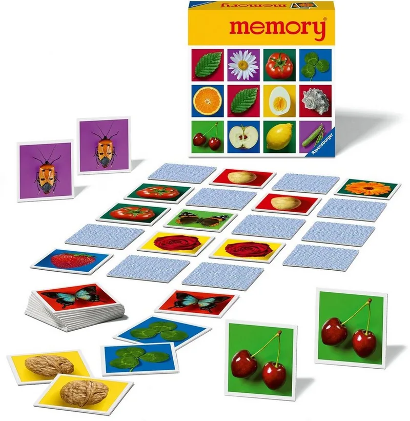 Spiel Classic memory®, Merkspiel, Made in Europe fra Ravensburger, Bunt-udgave – æske