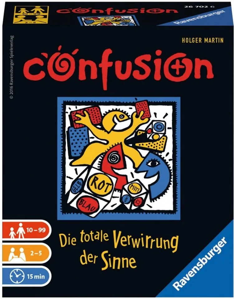 Spiel Confusion, Made in Europe fra Ravensburger, Bunt-udgave – æske