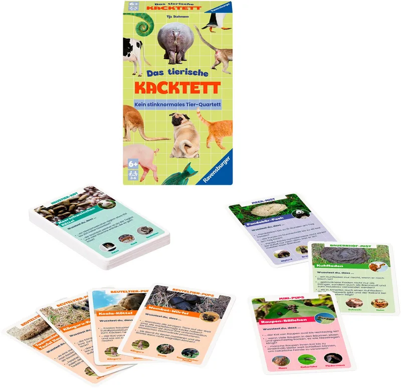 Spiel Das tierische Kacktett, Kinderspiel, Made in Europe de Ravensburger, édition Multicolore – boîte 4 sur 4