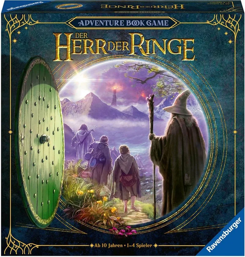 Spiel Der Herr der Ringe - Adventure Book Game, Strategiespiel fra Ravensburger, Bunt-udgave – æske