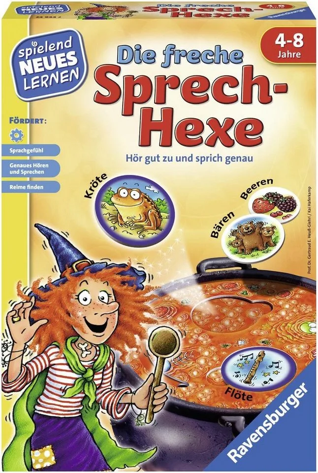 Spiel Die freche Sprech-Hexe, Made in Europe från Ravensburger, utgåva Bunt – kartong