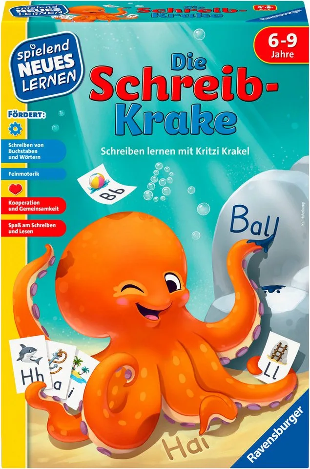 Spiel Die Schreib-Krake, Lernspiel, Made in Europe from Ravensburger, Bunt edition – box