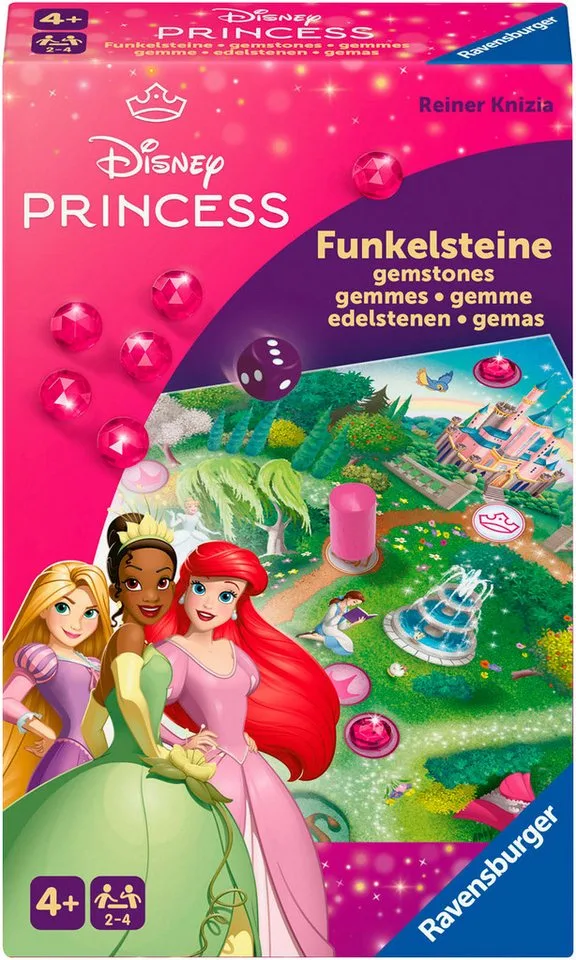 Spiel Disney Princess: Funkelsteine, Kinderspiel, Made in Europe van Ravensburger, editie Bunt – doos