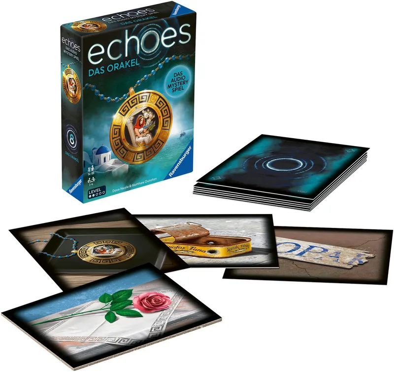 Spiel echoes, Das Orakel, Audio Mystery Spiel, Made in Europe from Ravensburger, Bunt edition – box