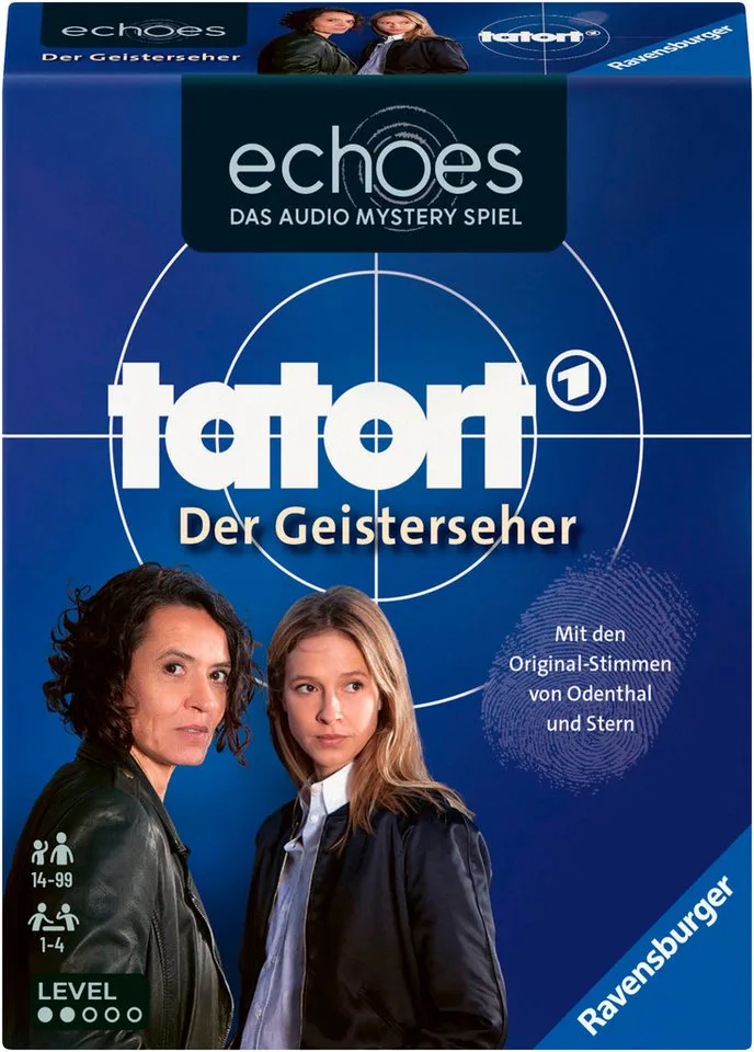 Spiel echoes, Tatort Der Geisterseher, Audio Mystery Spiel von Ravensburger, Ausgabe Mehrfarbig – Schachtel