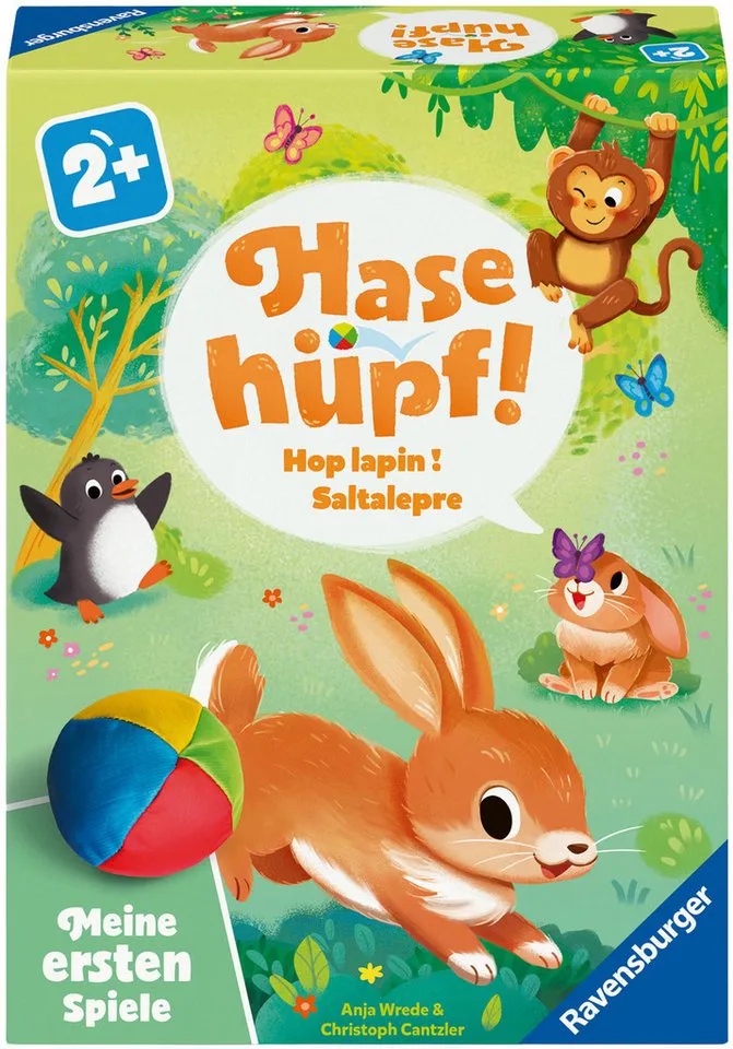Spiel Hase hüpf!, Kinderspiel, Made in Europe von Ravensburger, Ausgabe Bunt – Schachtel
