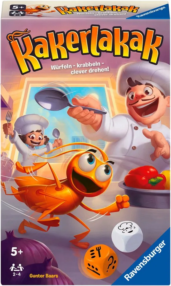 Spiel Kakerlakak, Kinderspiel, Made in Europe from Ravensburger, Bunt edition – box