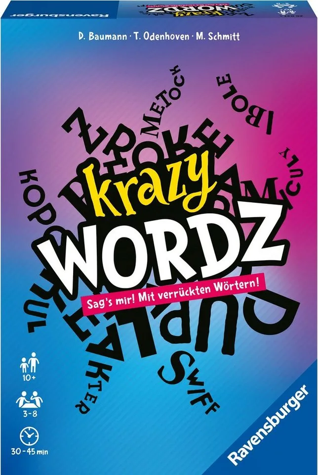 Spiel Krazy Wordz, Made in Europe from Ravensburger, Bunt edition – box