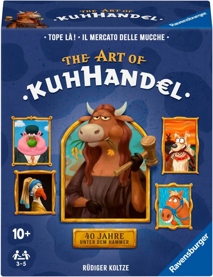Spiel Kuhhandel 40 Jahre Jubiläumsedition, Kartenspiel, Made in Europe von Ravensburger, Ausgabe Bunt – Schachtel