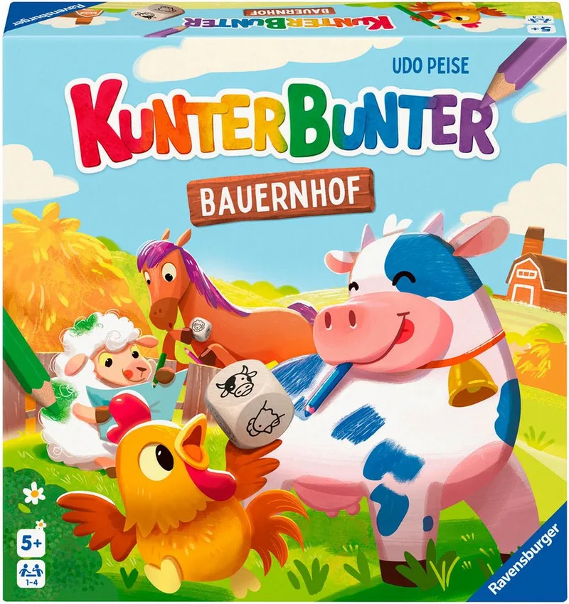 Spiel Kunterbunter Bauernhof, Kinderspiel, Made in Europe from Ravensburger, Multicolour edition – box