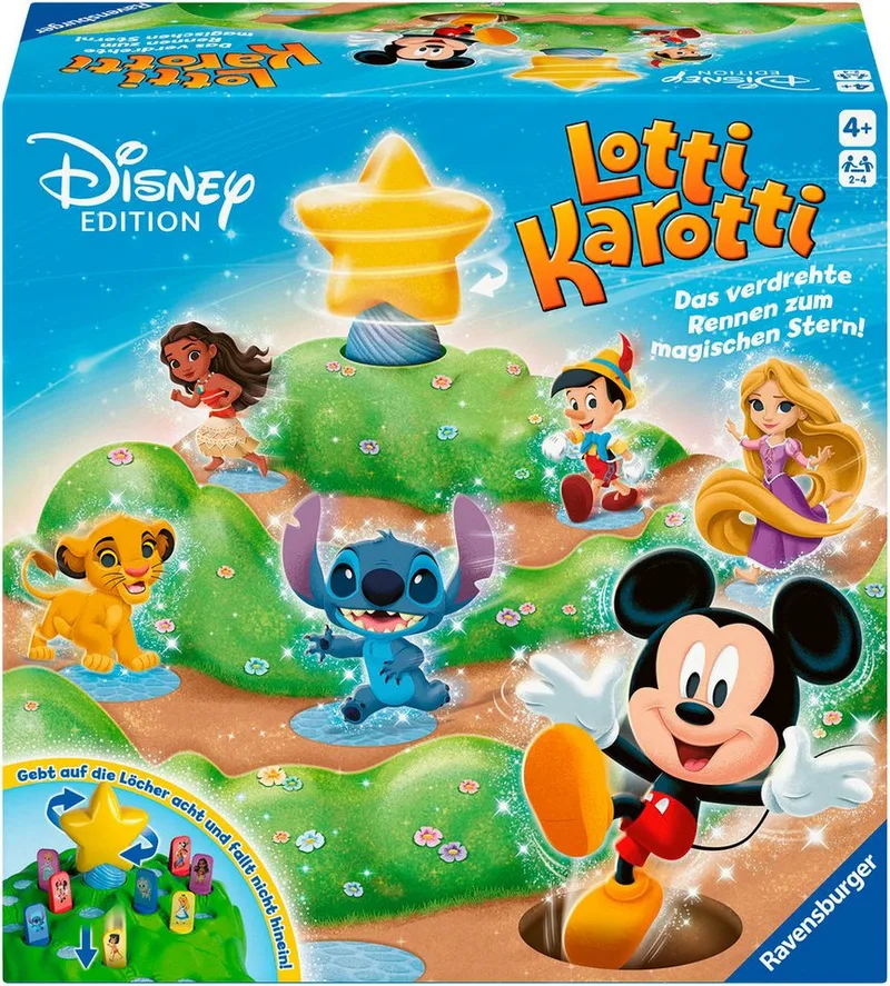 Spiel Lotti Karotti - Disney Edition, Kinderspiel, Made in Europe von Ravensburger, Ausgabe Bunt – Schachtel